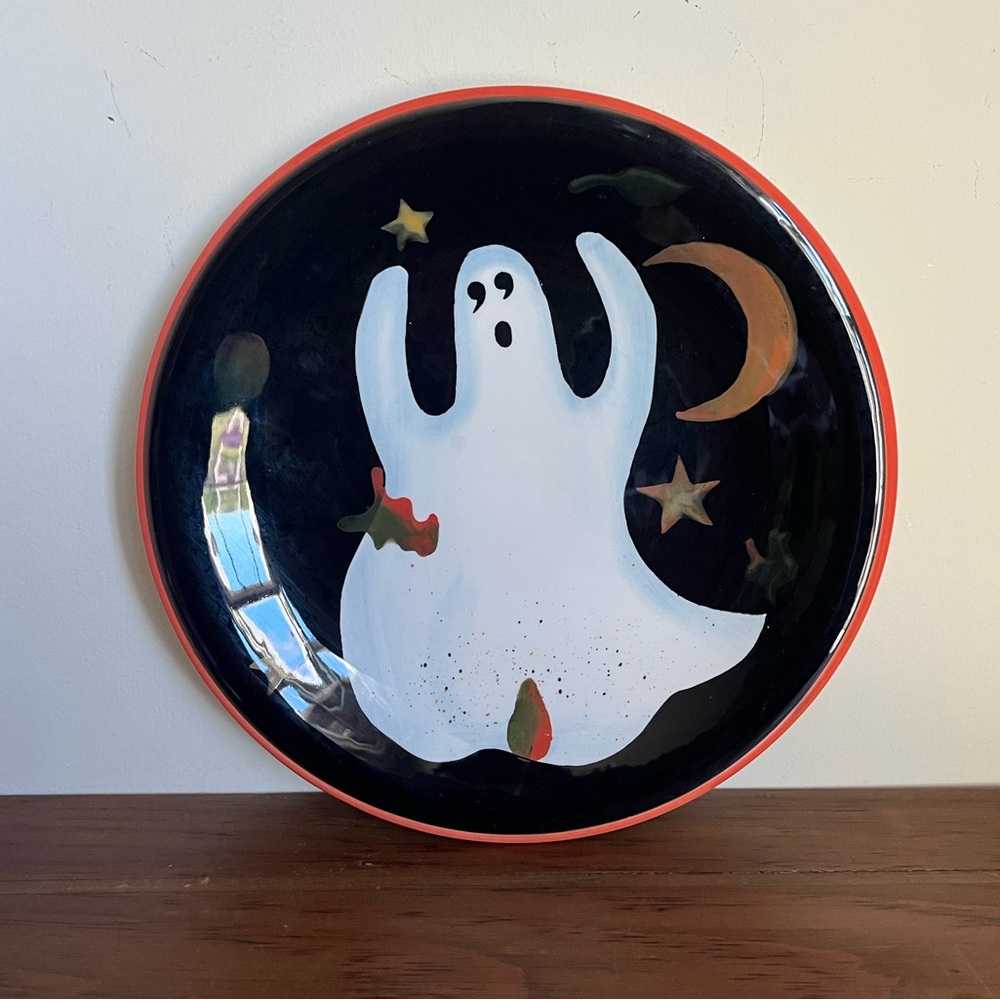 Susan Winget 8.5” Ghost Plate Halloween International Certified